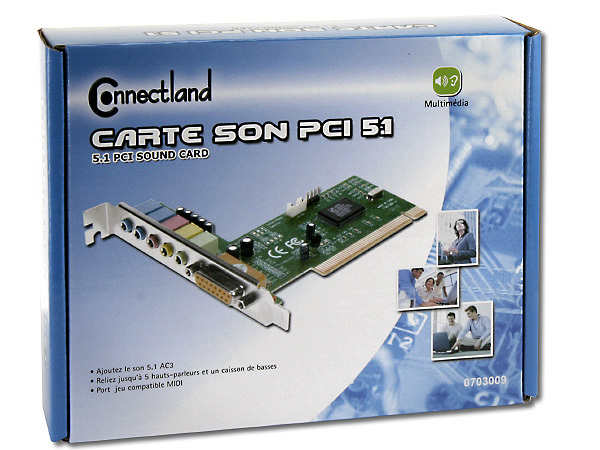 CARTE SON INTERNE Cuasting Carte son 5.1 PCI Express PCI-E