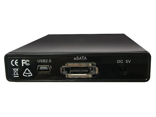 BOITIER EXTERNE COMBO USB V2.0 + eSATA POUR DISQUE DUR 2.5’’ SAT