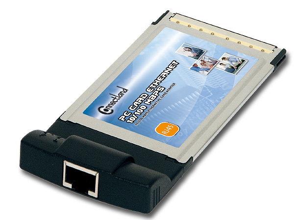 CARTE ETHERNET PC CARD 10/100 MB/S AVEC LED