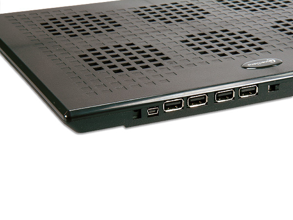 Support réglable pour ordinateur portable avec ventilateur de  refroidissement et connecteur USB 3.0 à 4 ports, noir