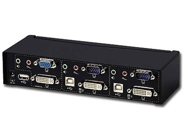 Commutateur kvm à 2 ports avec 2 câbles kvm, commutateur USB Vga pour 2pc  partageant 1 moniteur vidéo et 3 périphériques USB, clavier, souris