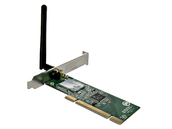 Carte réseau sans fil, adaptateur de bureau PCI 300 Mbps Carte réseau WiFi  802.11b/g/n avec deux antennes pour WIN